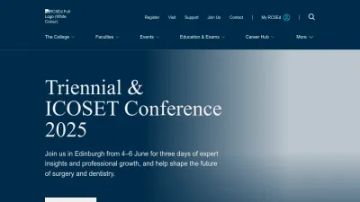 Screenshot of Rcsed.ac.uk