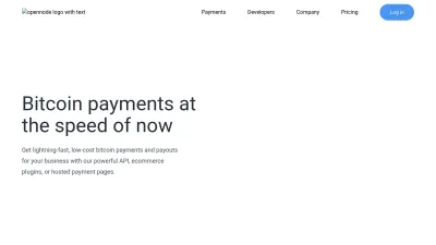 Screenshot of Opennode.com