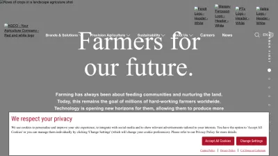 Screenshot preview of agcocorp.com