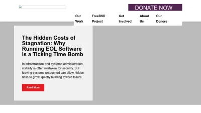 Screenshot of Freebsdfoundation.org