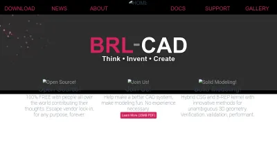 Screenshot of Brlcad.org