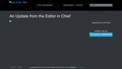 Screenshot of Artofthetitle.com