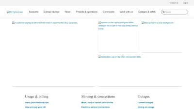 Screenshot of Bchydro.com