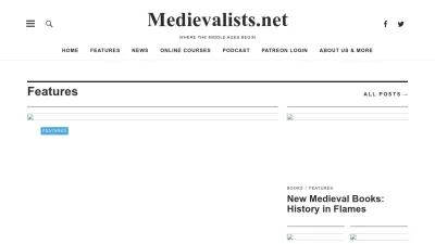 Screenshot of Medievalists.net
