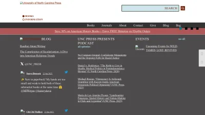 Screenshot of Uncpress.org
