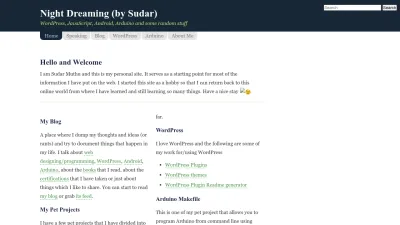 Screenshot of Sudarmuthu.com