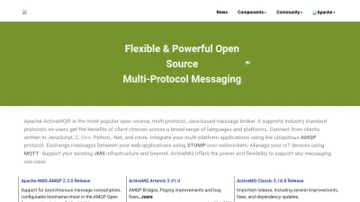 Screenshot of Activemq.apache.org
