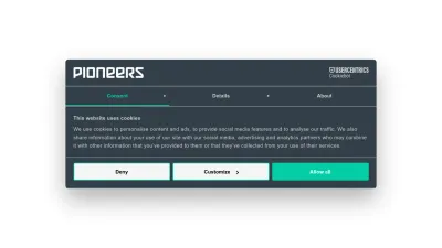 Screenshot of Pioneers.io