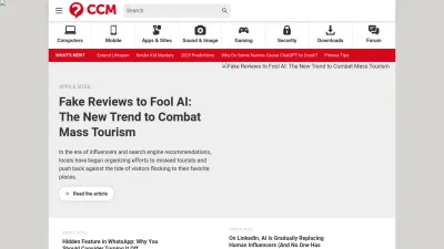 Screenshot of Ccm.net