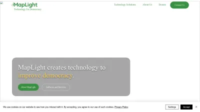 Screenshot of Maplight.org