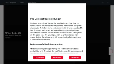 Screenshot of 3sat.de