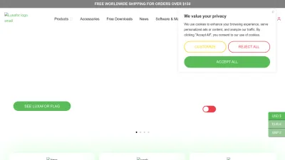 Screenshot of Luxafor.com