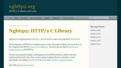 Screenshot of Nghttp2.org