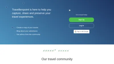 Screenshot preview of travellerspoint.com