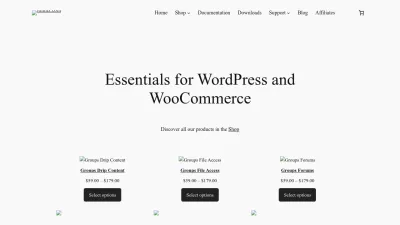 Screenshot of Itthinx.com