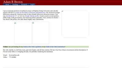 Screenshot of Adambrown.info