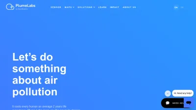 Screenshot of Plumelabs.com