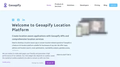 Screenshot of Geoapify.com