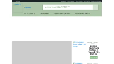 Screenshot of Sapere.it