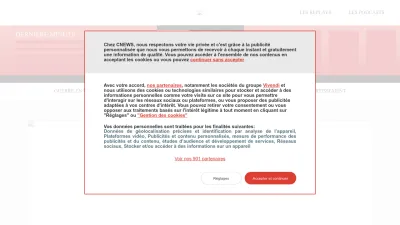 Screenshot of Cnews.fr