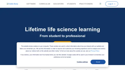 Screenshot of Visiblebody.com