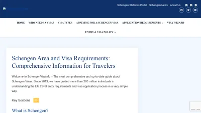 Screenshot of Schengenvisainfo.com
