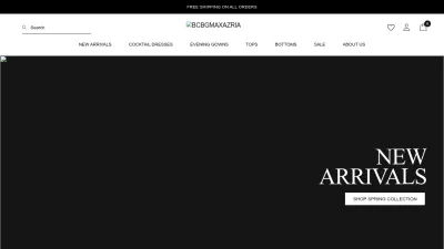 Screenshot preview of bcbg.com