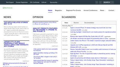 Screenshot of Mactech.com