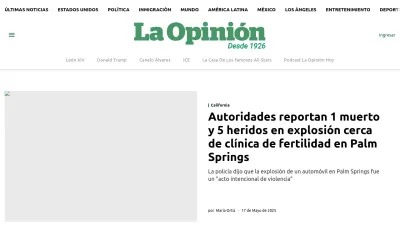 Screenshot of Laopinion.com
