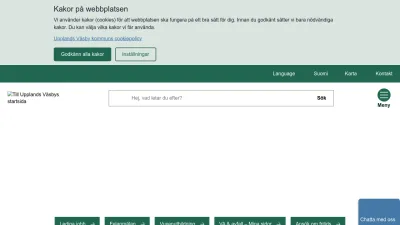 Screenshot of Upplandsvasby.se