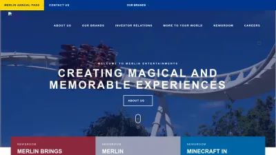 Screenshot of Merlinentertainments.biz