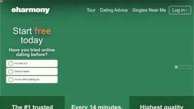 Screenshot preview of eharmony.com