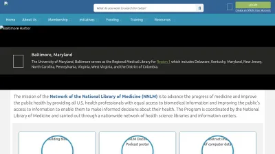 Screenshot of Nnlm.gov