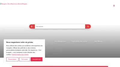 Screenshot of Mougins.fr
