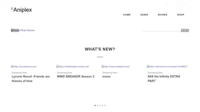 Screenshot preview of aniplexusa.com