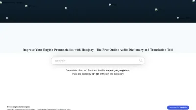 Screenshot of Howjsay.com