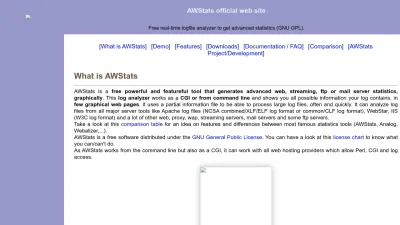 Screenshot preview of awstats.org