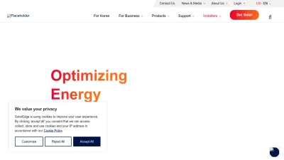 Screenshot of Solaredge.com