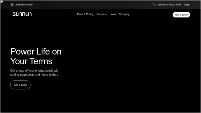 Screenshot of Sunrun.com