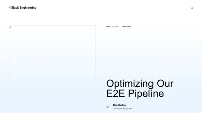 Screenshot of Slack.engineering