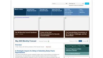 Screenshot of Securitycouncilreport.org