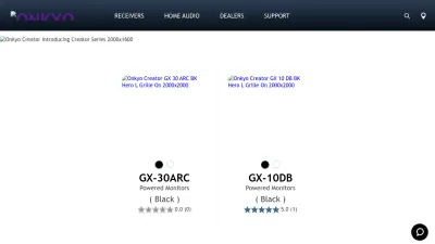 Screenshot of Onkyo.com