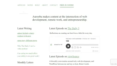 Screenshot of Aurooba.com