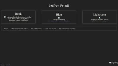 Screenshot of Regex.info