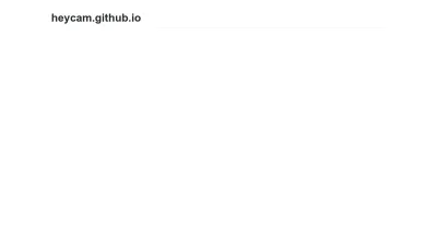 Screenshot of Heycam.github.io