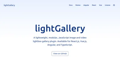 Screenshot of Lightgalleryjs.com