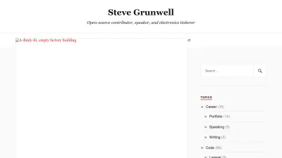 Screenshot of Stevegrunwell.com