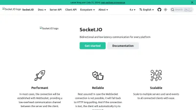 Screenshot of Socket.io
