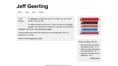 Screenshot of Jeffgeerling.com