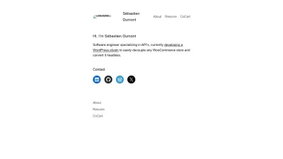 Screenshot of Sebastiendumont.com